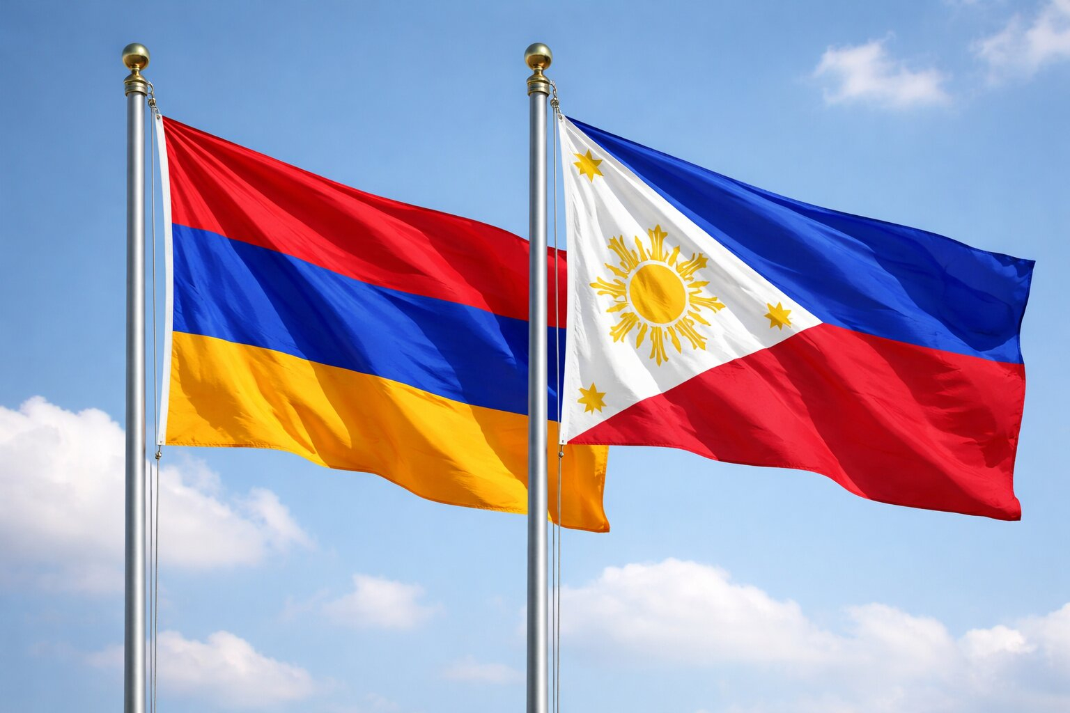 Armenia And Philippines Flags