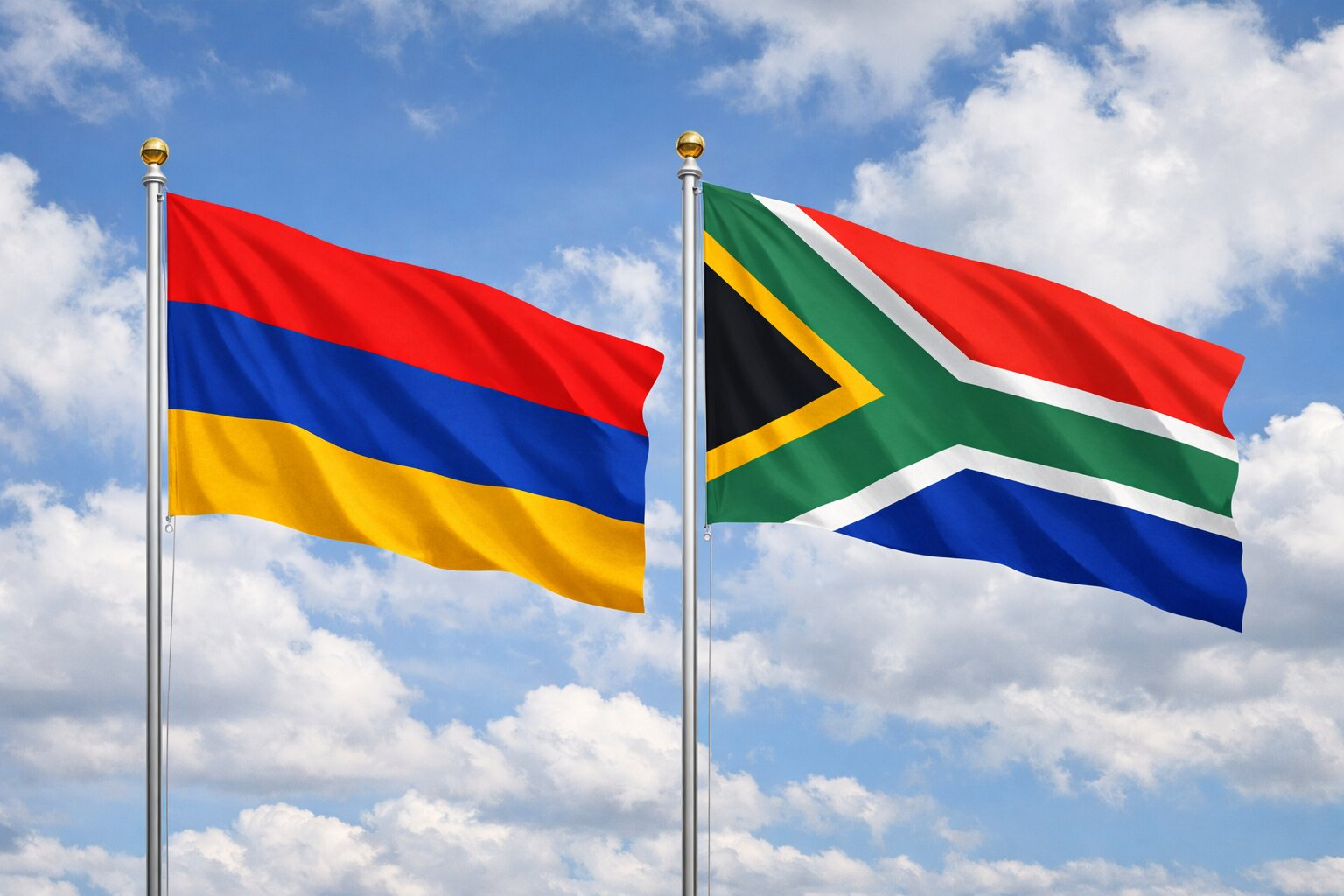 Flags Of Armenia And South