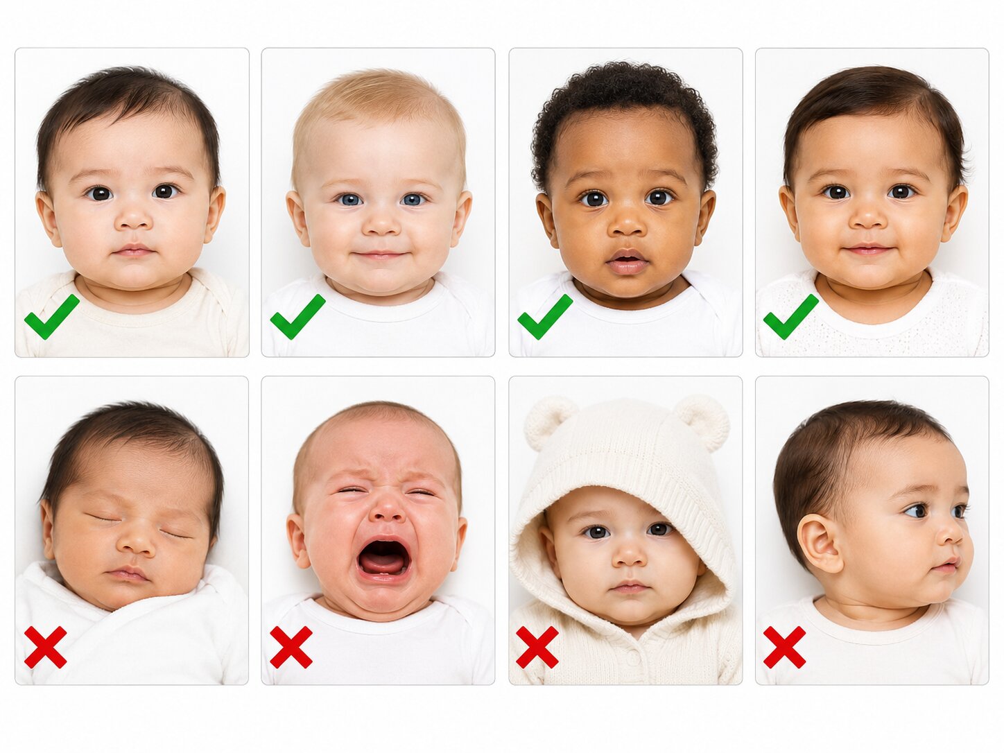 Newborn Babys Picture For The Visa