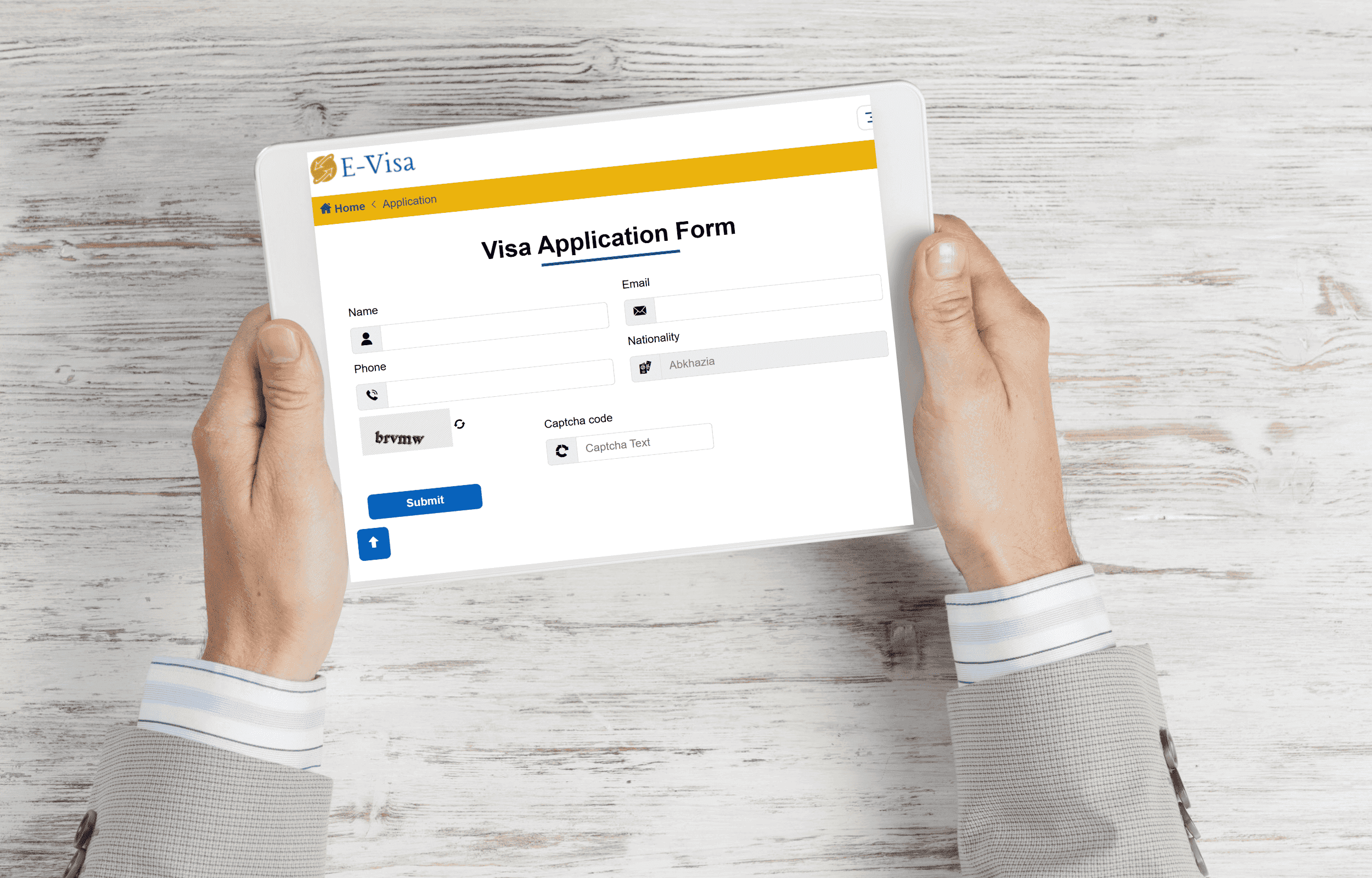 visa application form